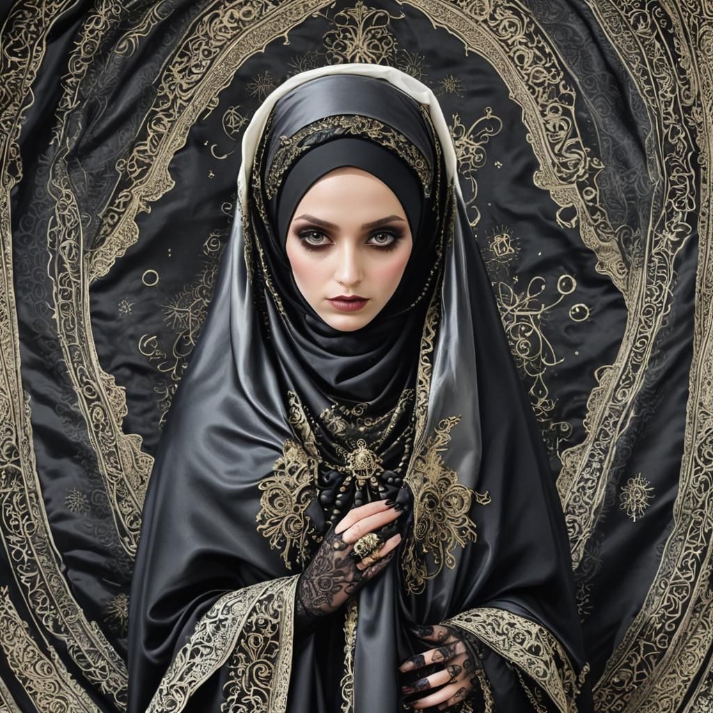 Hajj Pilgrimage: Dark Gothic Fantasy Art