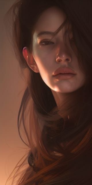 Grieving Sisters Portrait in Hyperdetailed Concept Art