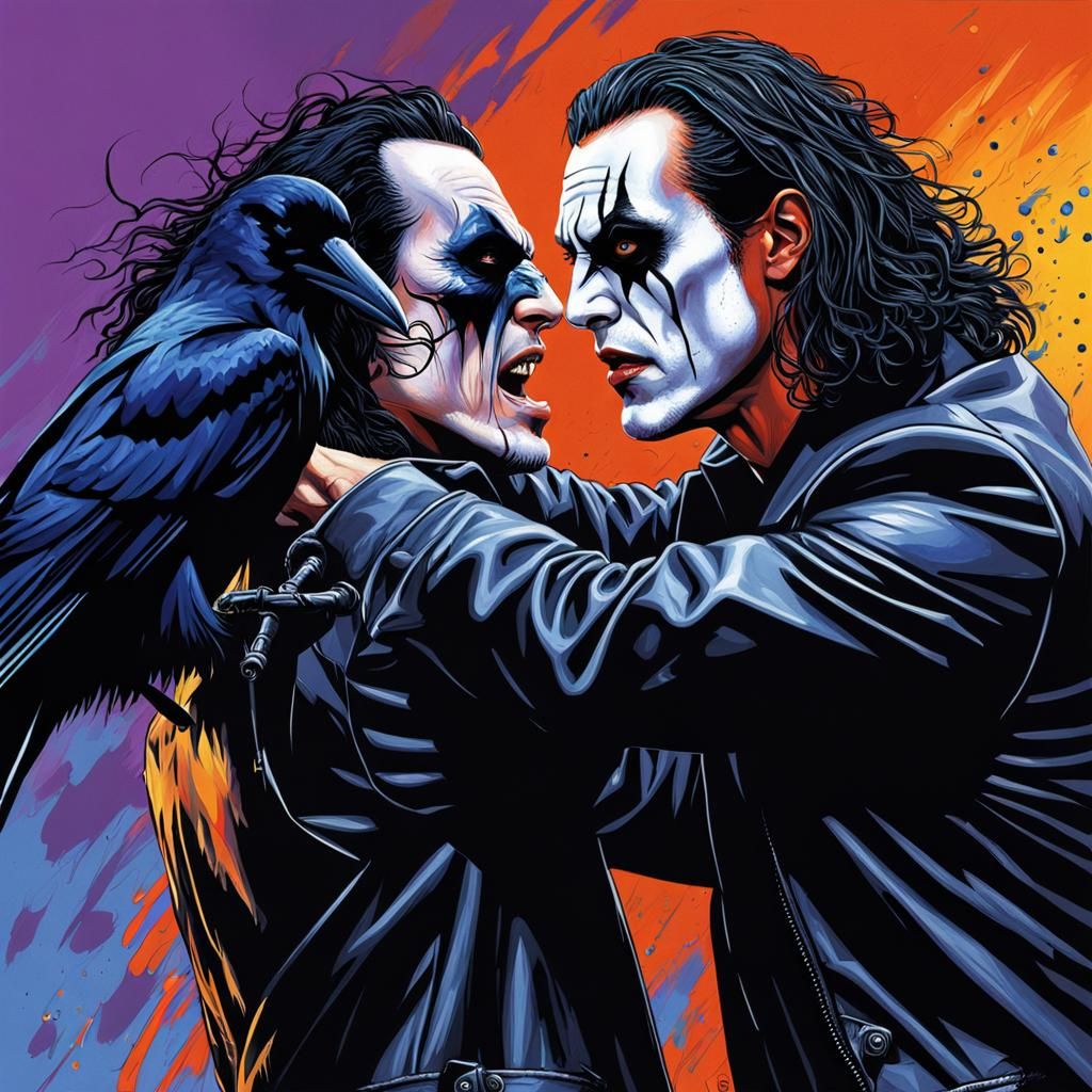 Hyperrealistic Fight Between Brandon Lee and Eric Draven