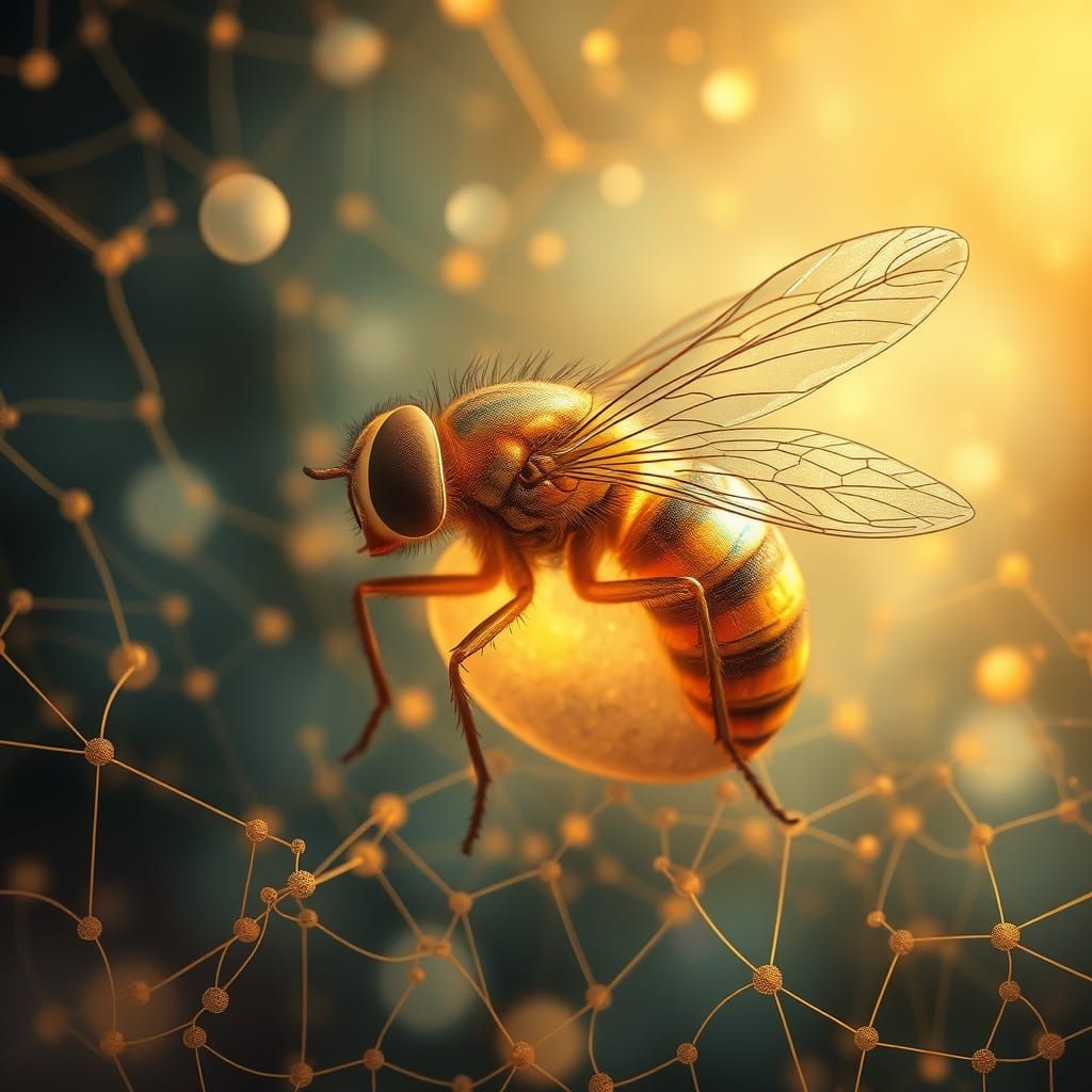 Surrealistic Hybrid Form in Dreamlike Nature Scene