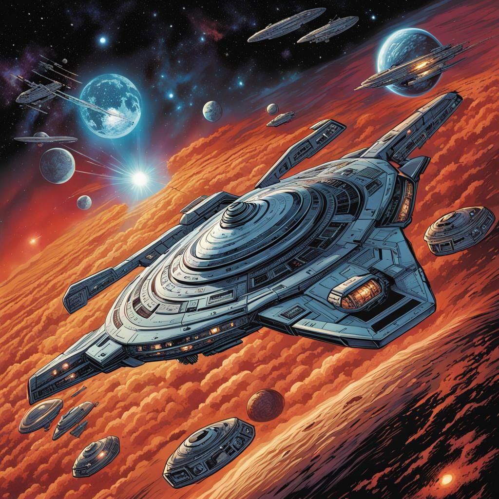 Star Trek Wrath of Khan Comic Book Art