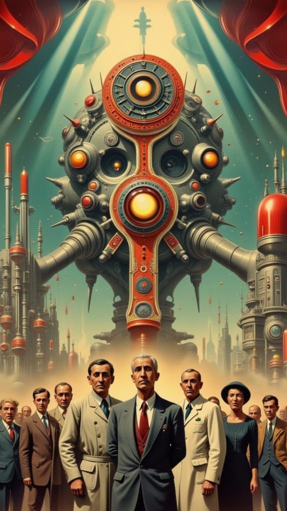 Soviet Scientists as Heroes in Epic Propaganda Style