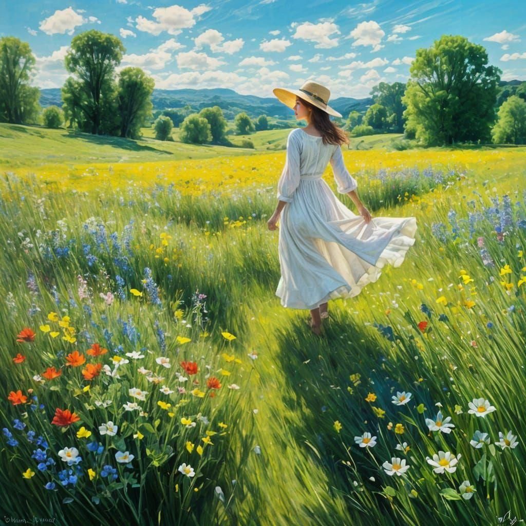 Lush Green Meadow Landscape