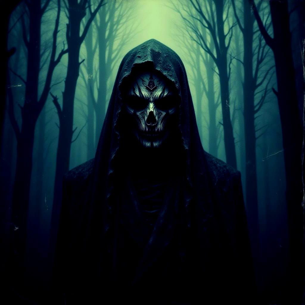 Beautiful Witch in Dark Fantasy Style