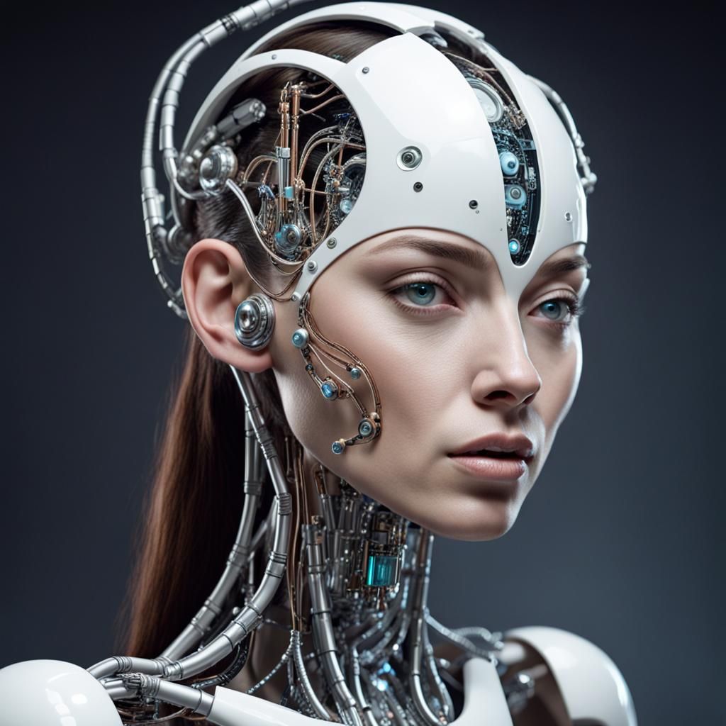 Elegant Biometric Cyborg of the Future