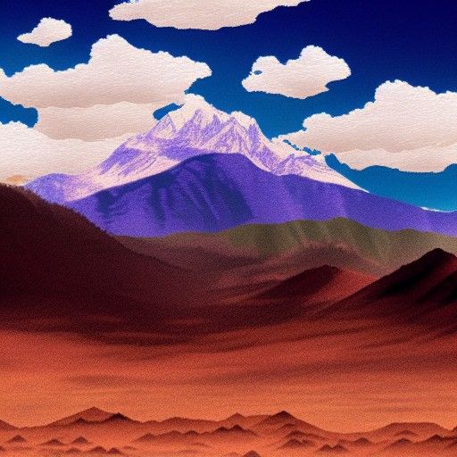 Detailed Matte Painting of Colorado Landscape