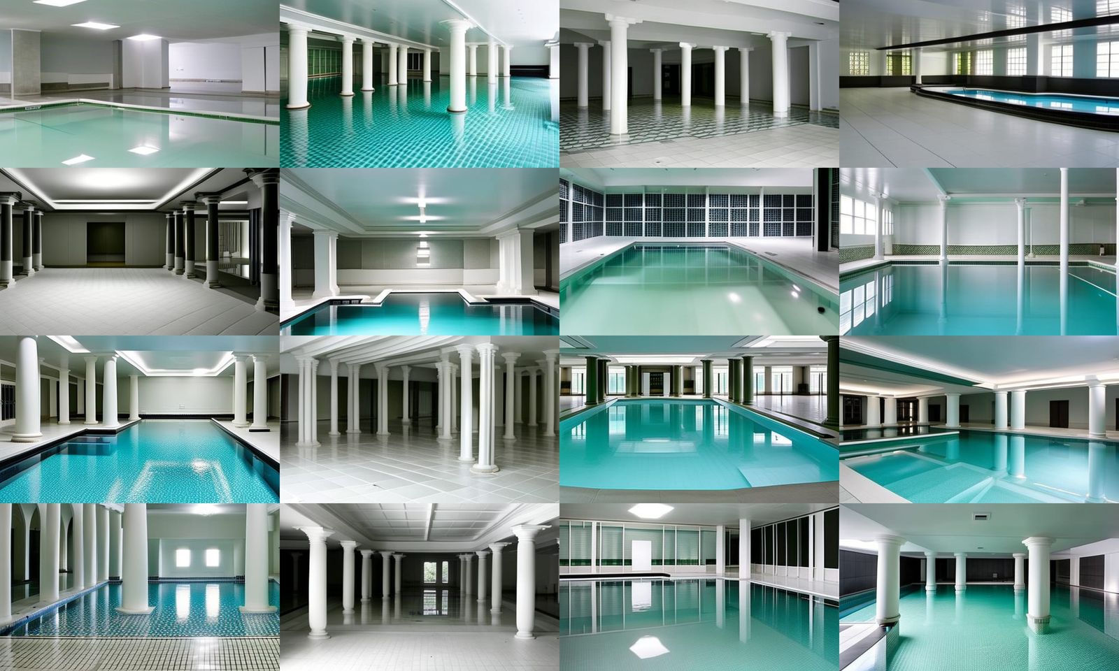 Poolcore Liminal Spaces Photo Collection