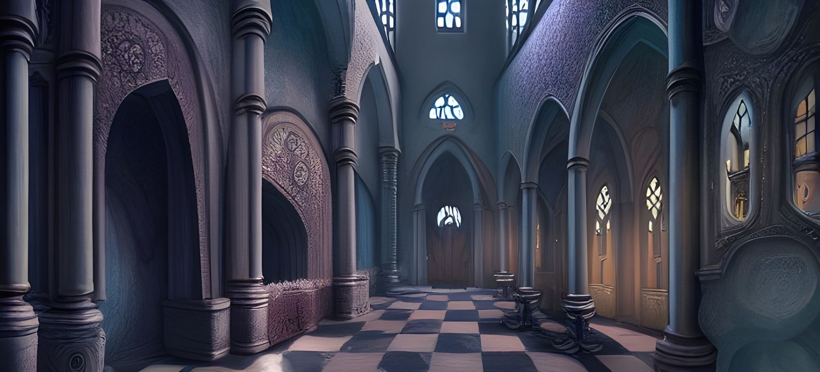 Whimsical Medieval Interior: Detailed Fantasy Art