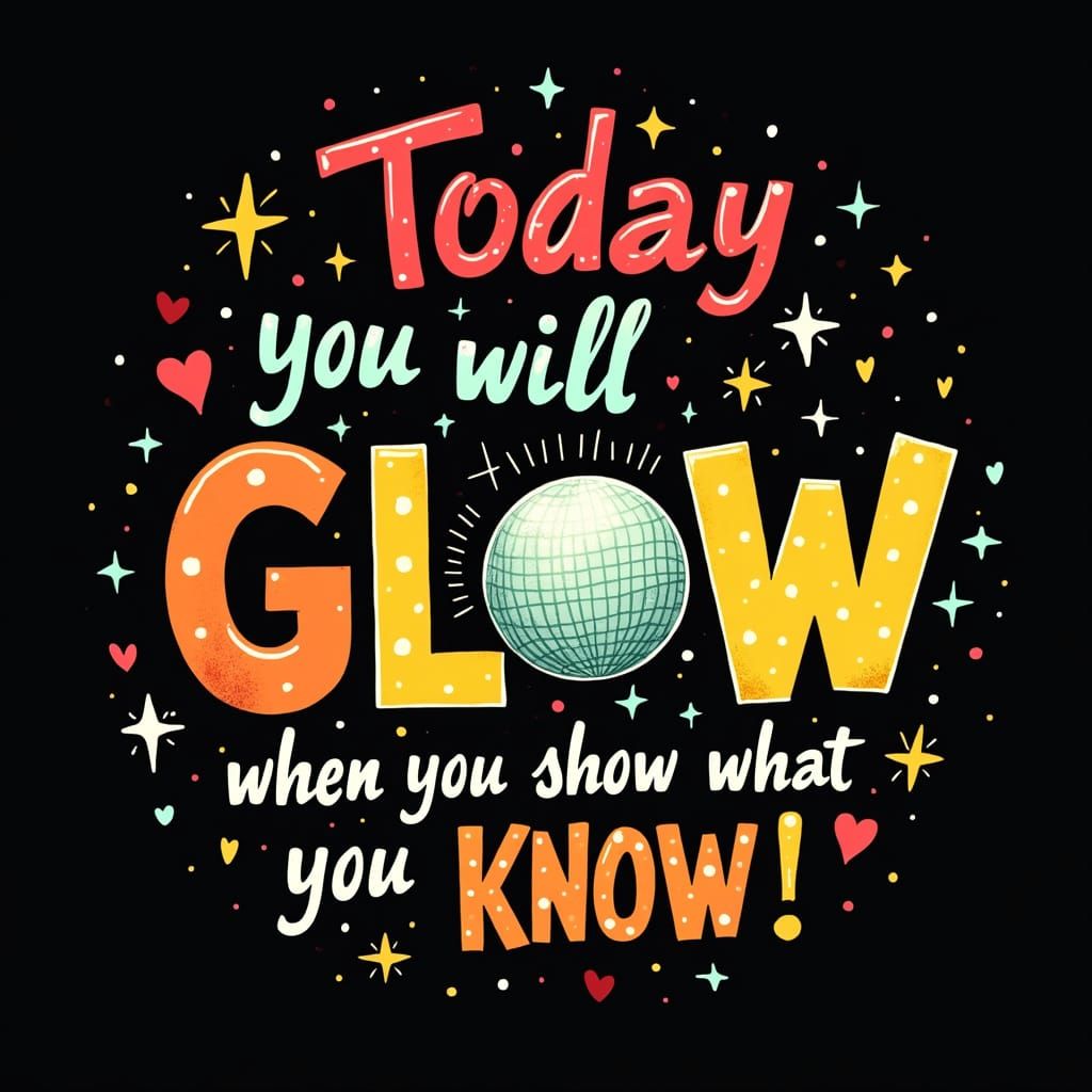 Retro-Inspired Motivational Quote in Vibrant 70s Colors