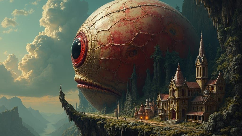 Colossal, Bloodshot Eyeball with Malevolent Intent