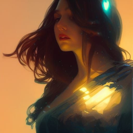 Detailed Portrait in Dynamic Lighting