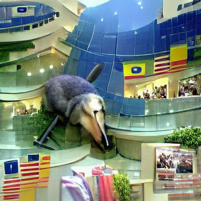 Anteater Adventures in a Gigantic Shopping Mall