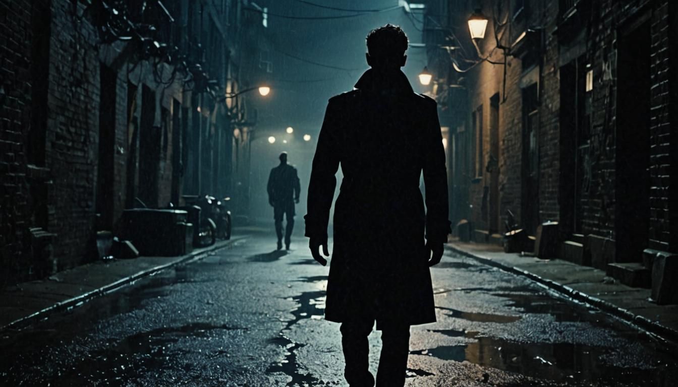 Shadow Man Emerges in Cyberpunk Film Noir