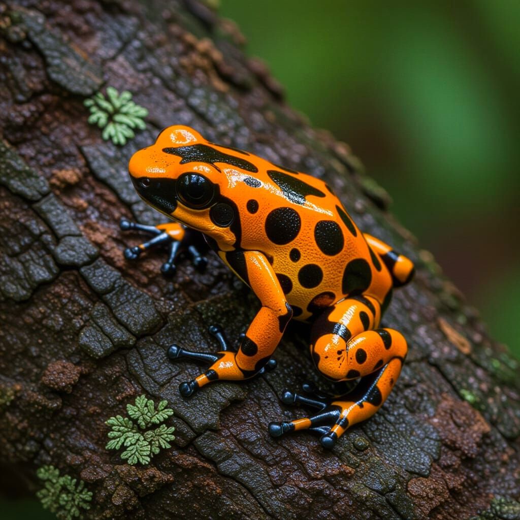 Poison Dart Frog on Jungle Tree