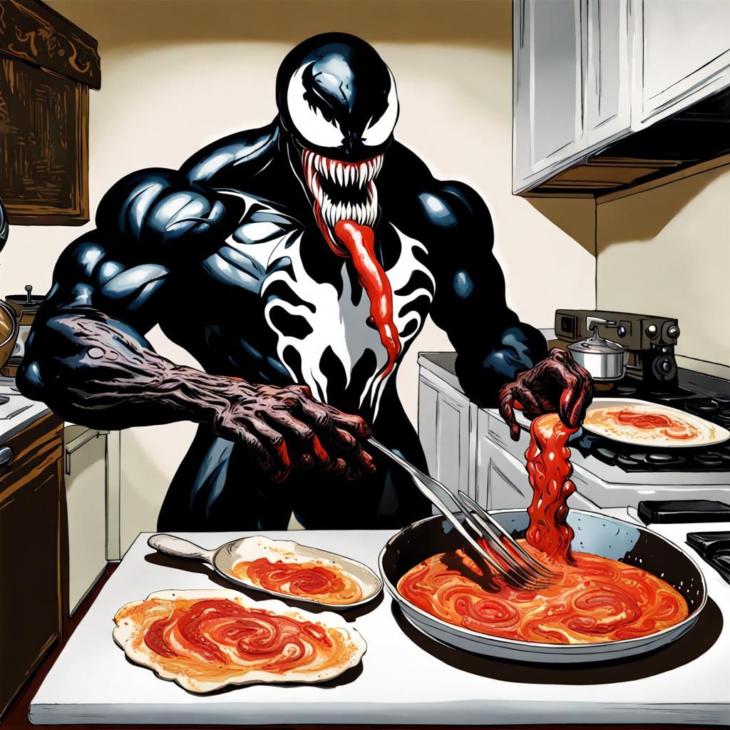 Venom Cooks: An Abstract Expressionist Feast