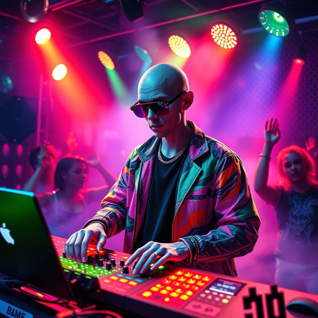 Galactic Rave Master in Cyberpunk Style