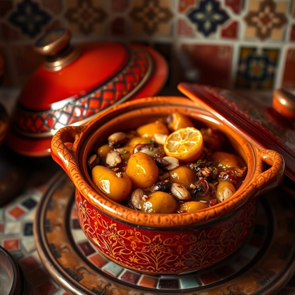Moroccan Tagine in Traditional Middle Eastern Style