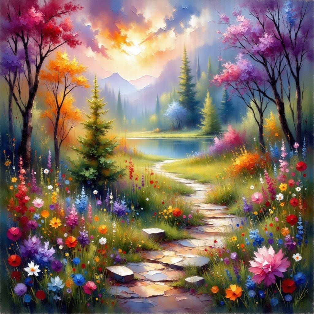 Whispers of a Rainbow Slumber in a Valley of Wonder