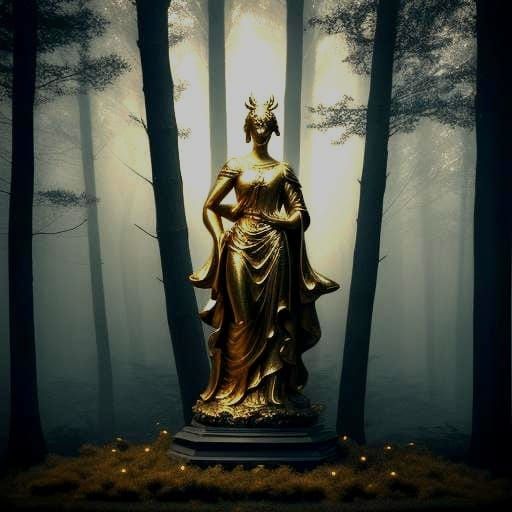 Fractured Elegance: Golden Resilience in HDR