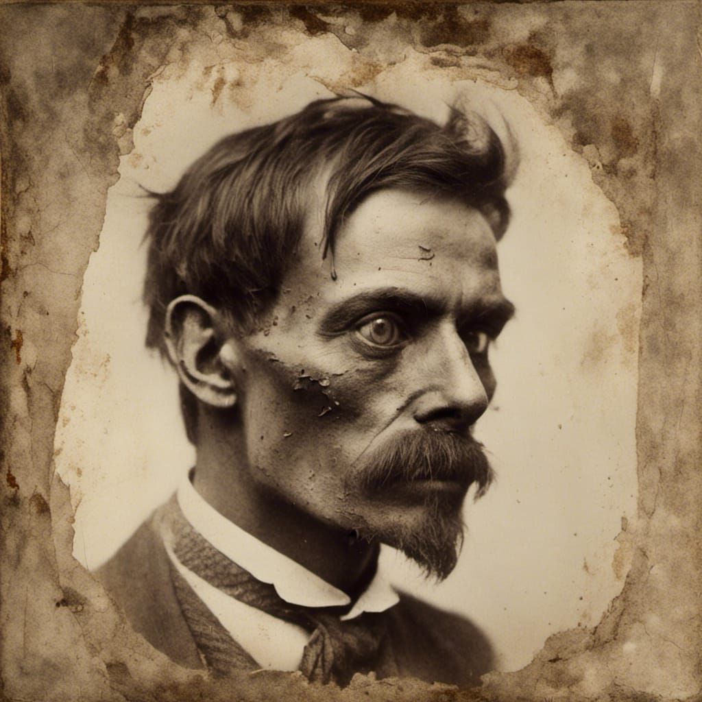 Young Alchemist with Brown Hair in Lab Coat