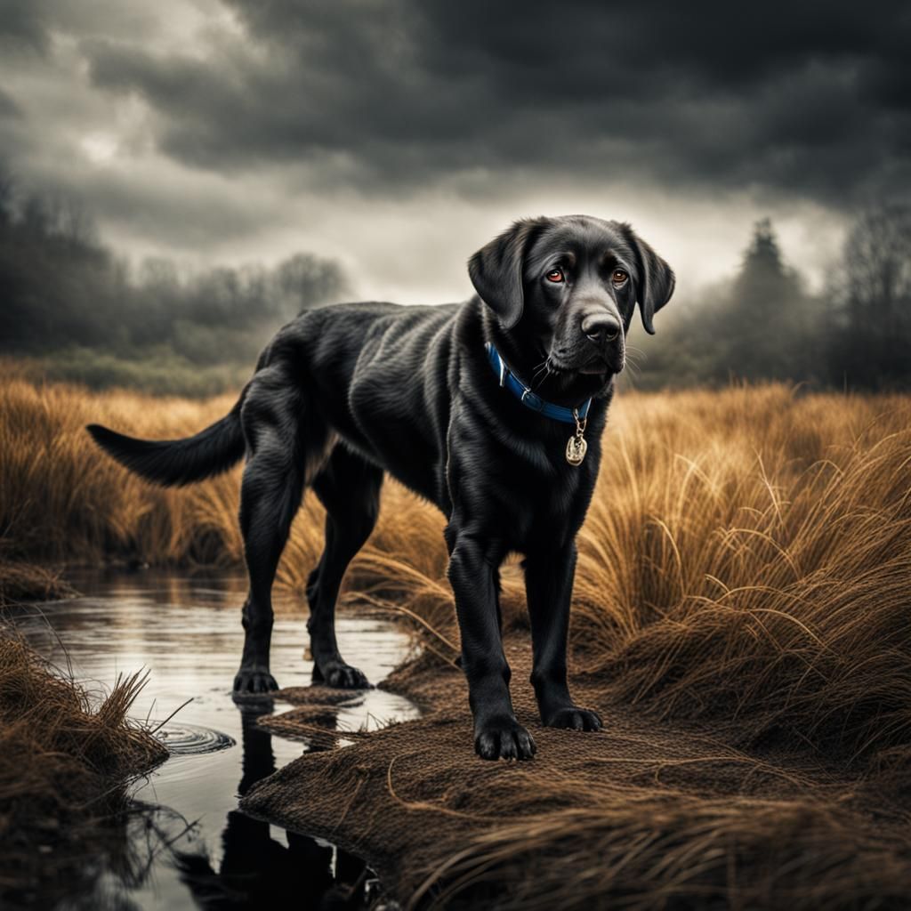 Hyperrealistic Labrador Portrait in Sharp Focus