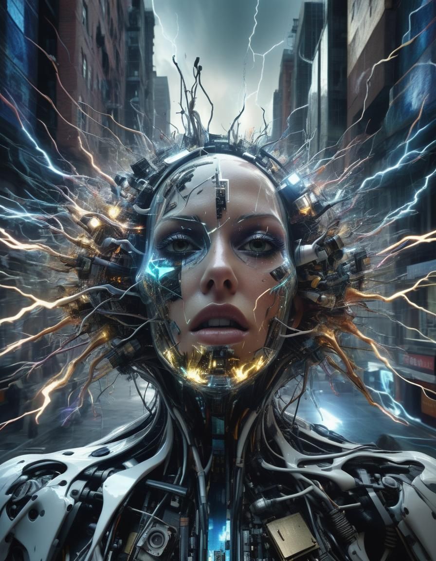 Synthetics of Morphotic Disorder in Glitch Art Style