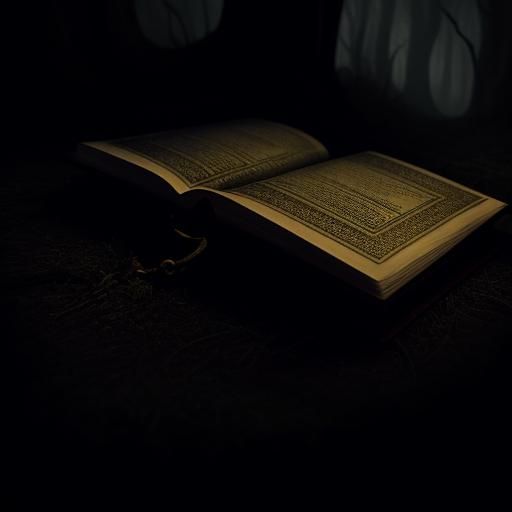 Witch's Hands Hold Spellbook in Dark Fantasy Style