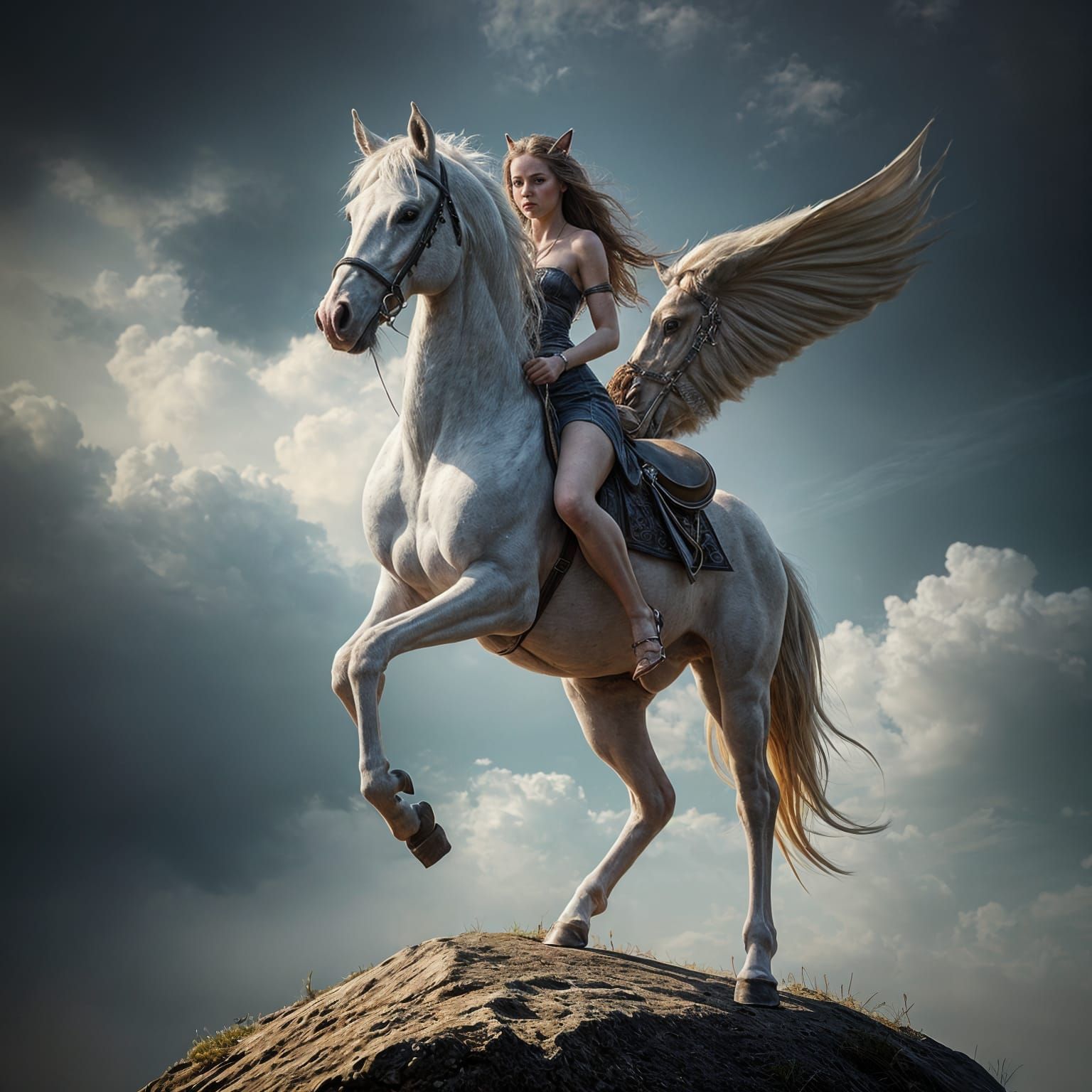 Hyperrealistic Centaur: Mythical Beauty