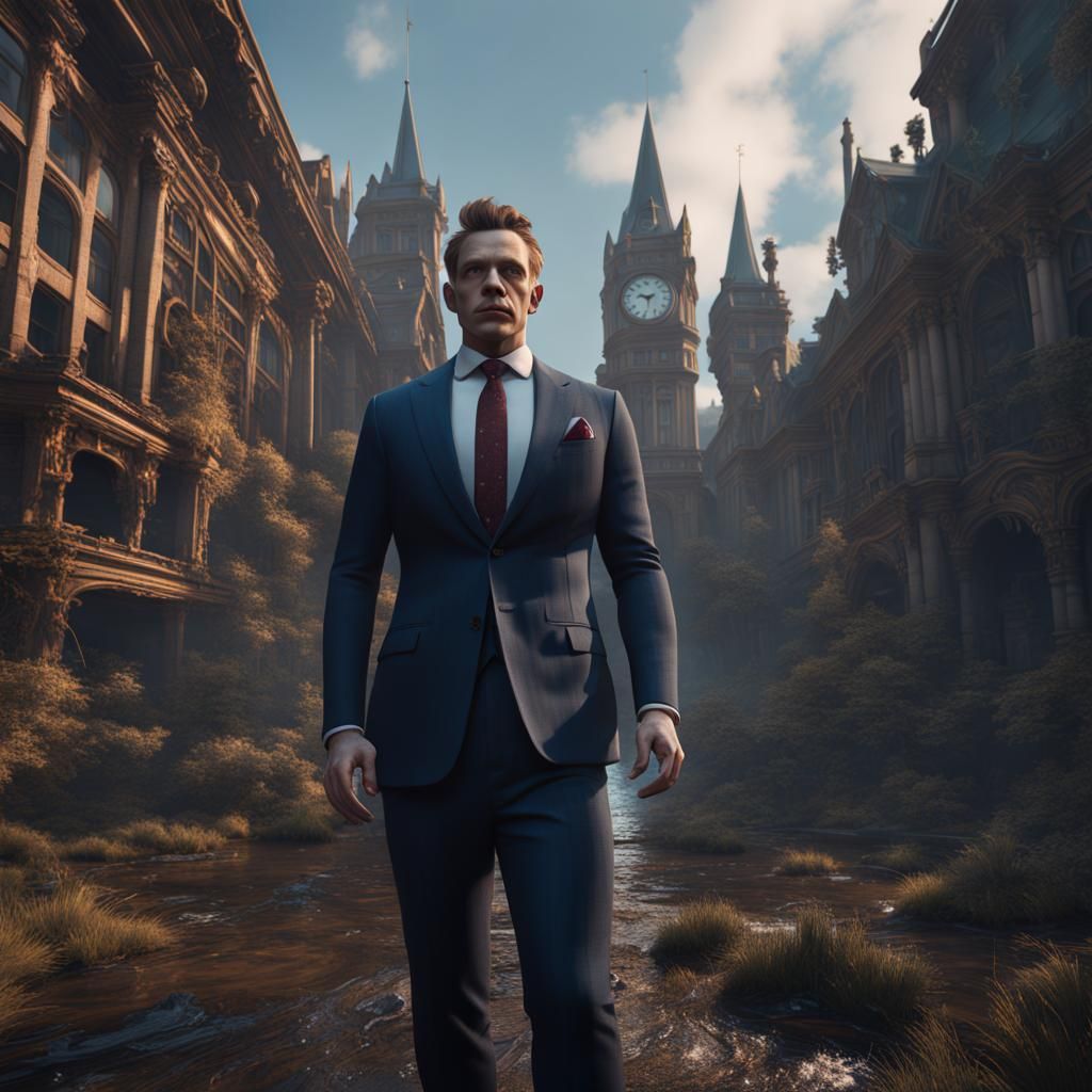 Suits in Detailed Matte Painting Style