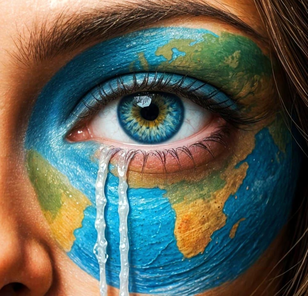 Earth Mother: Impasto Oil Painting of Woman's Face