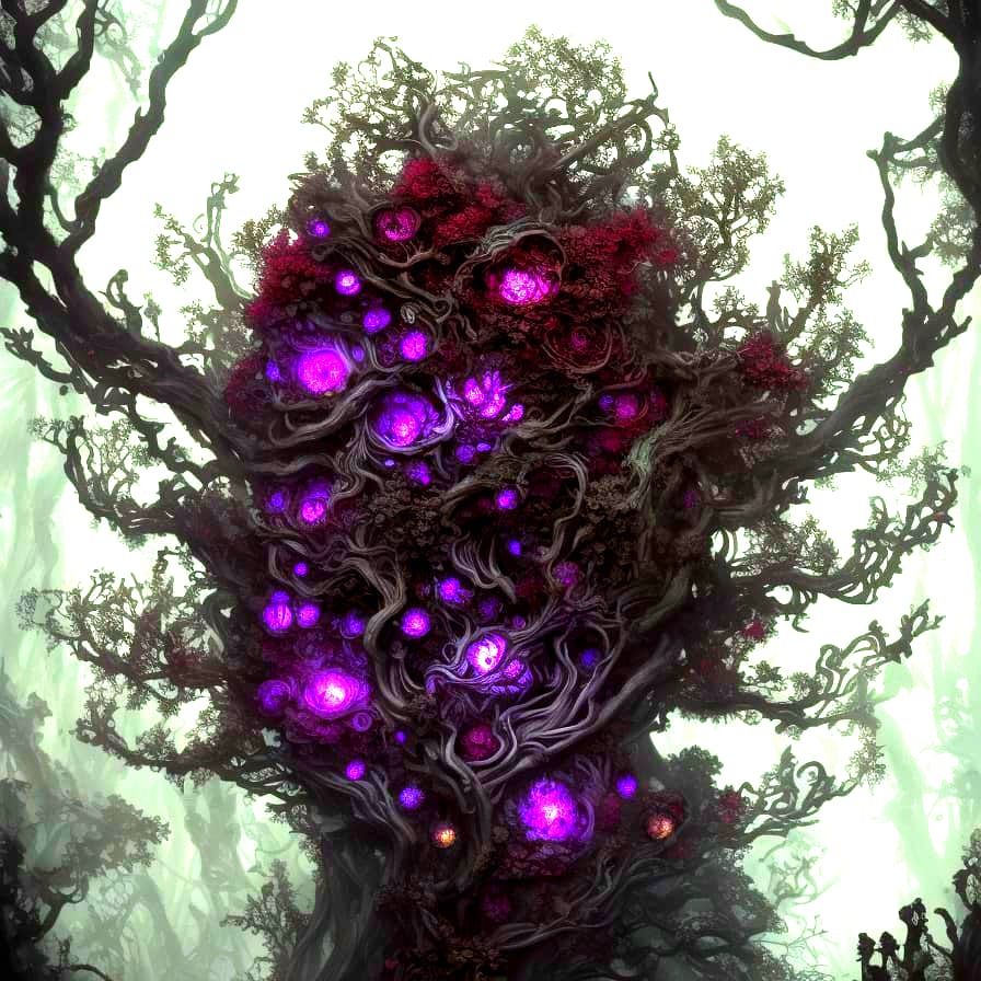 Surreal Dark Fantasy Fairy in Rococo-Horrorcore Style