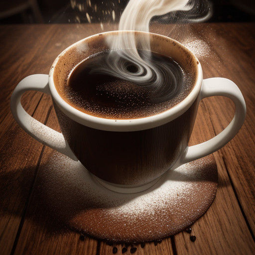 Surreal Coffee Shop Scene in Hyperrealistic Art