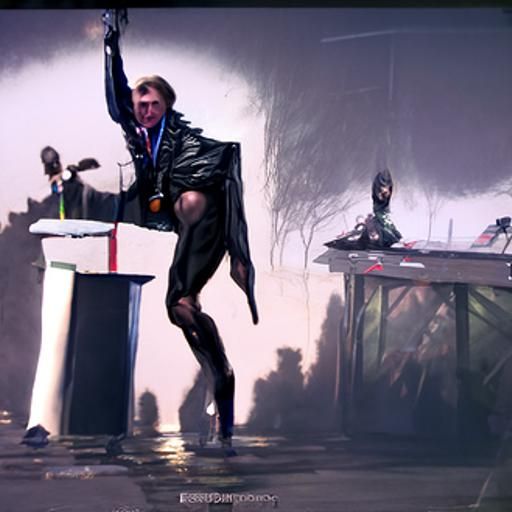 Alan Partridge Dancing in Leather Underpants