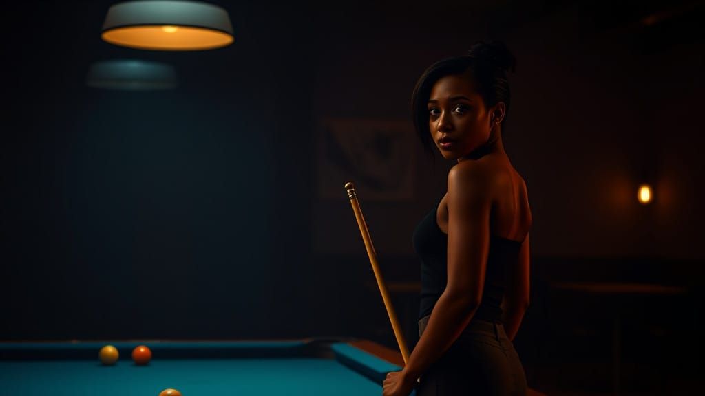 Love Takes Aim at Saint in Cinematic Pool Table Scene