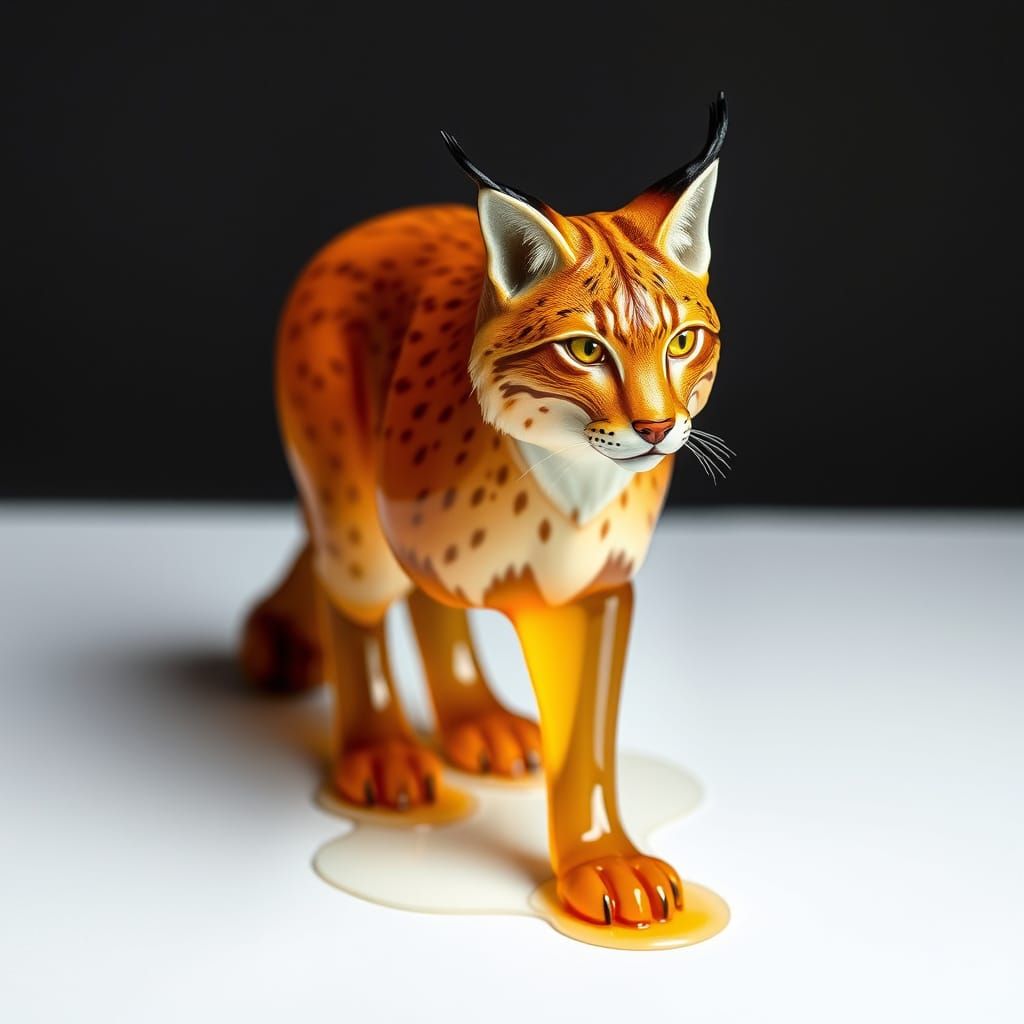 Maple Syrup Lynx: A Sweet Wildlife Sculpture