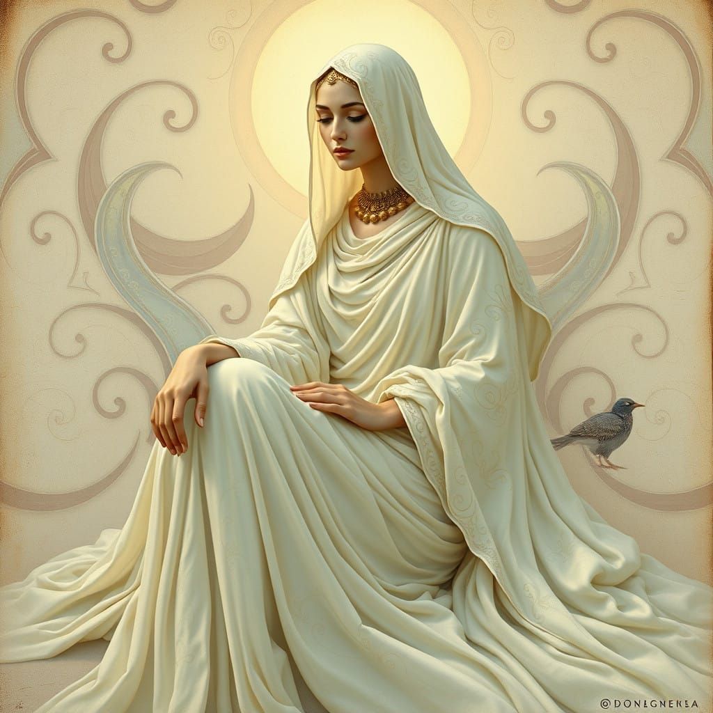 Ethereal Art Nouveau Goddess of the Dune Universe