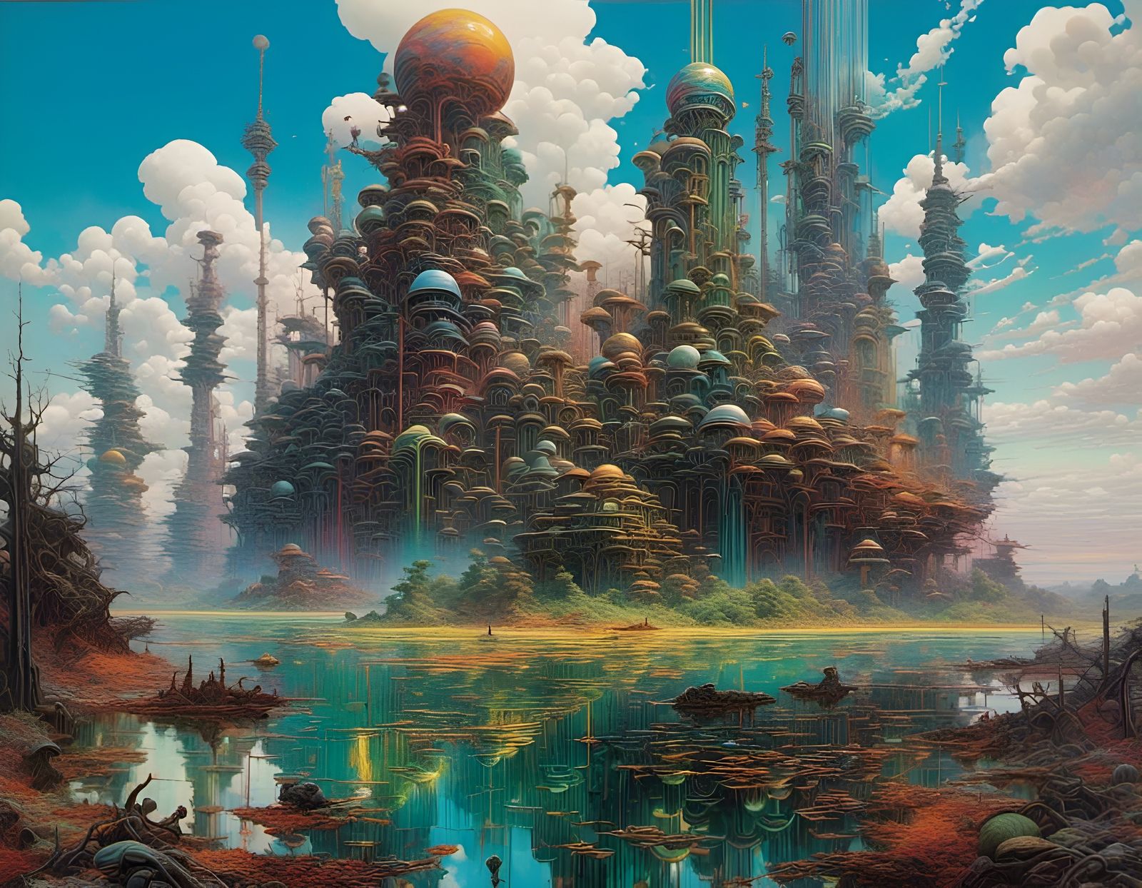 Abstract Surrealism Experiment with LoRA Model