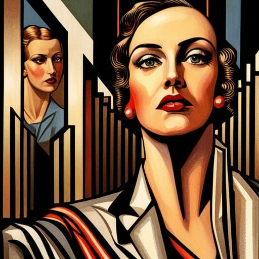 Art Deco Metropolis: A Digital Illustration