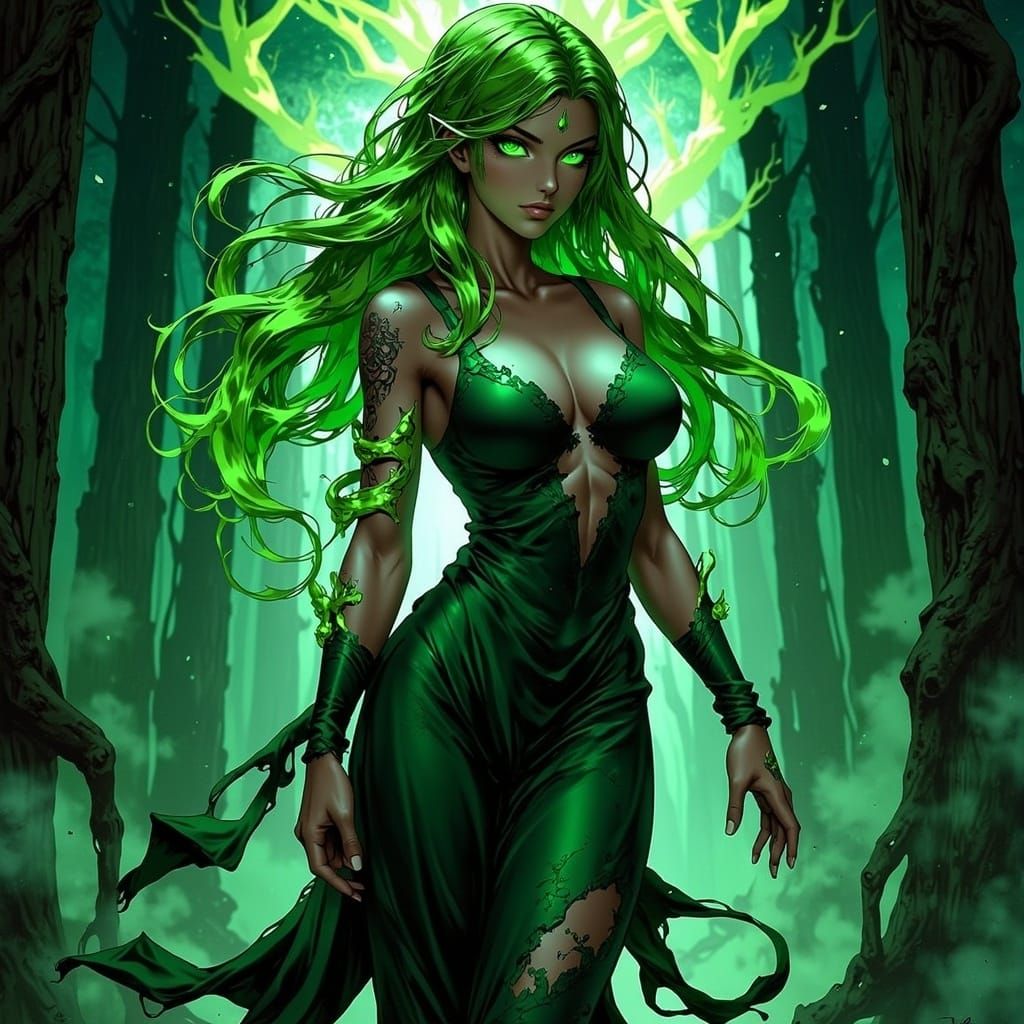 Anime Demon of Envy in Mirror Hall