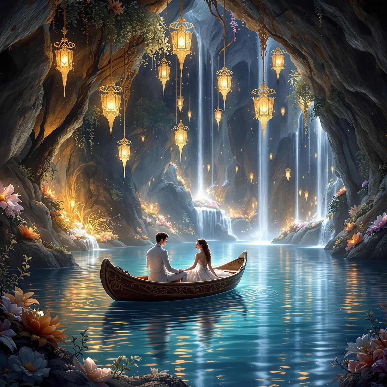 Romantic Moment in Enchanted Lagoon