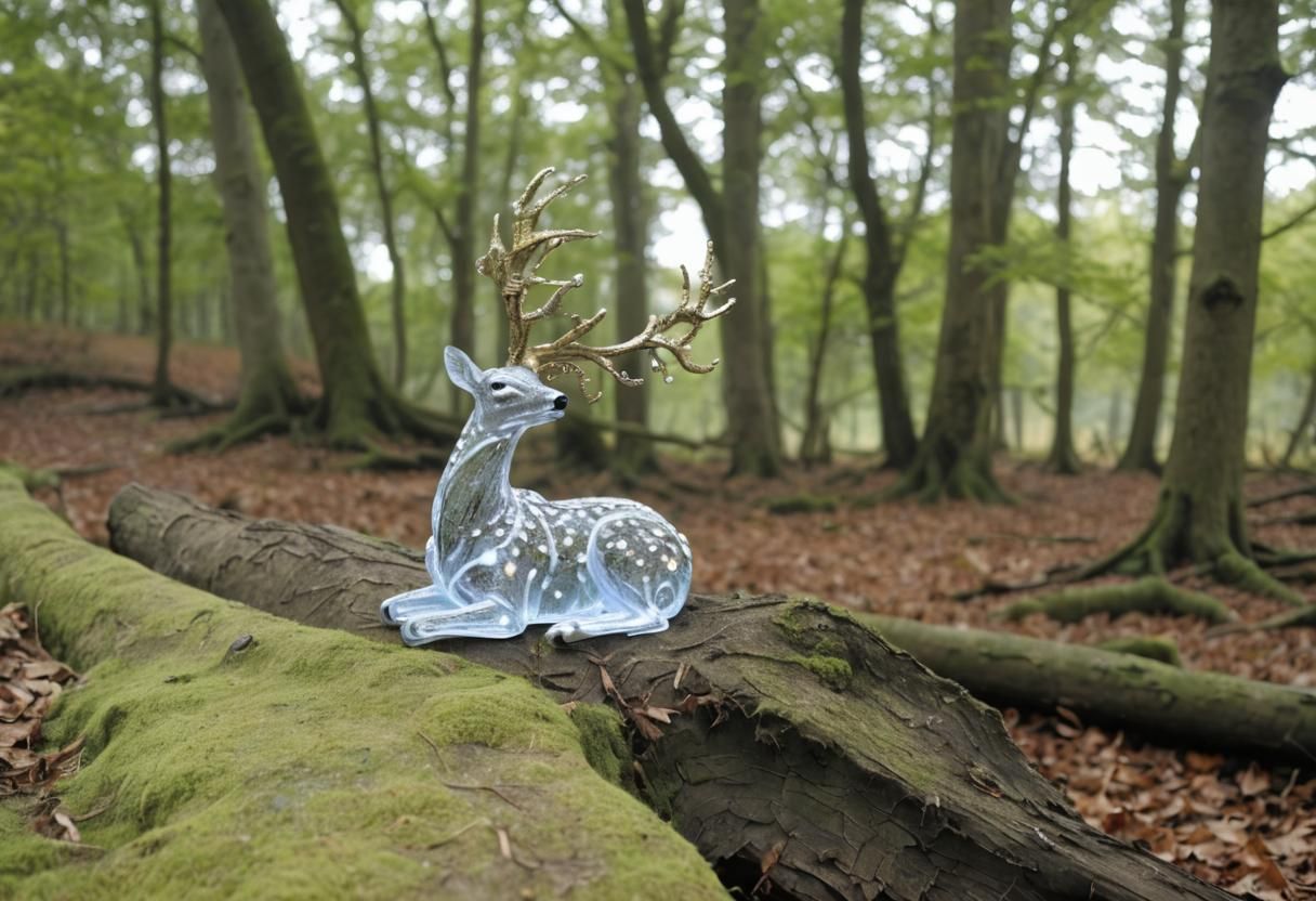 Enchanted Deer in a Magical Forest