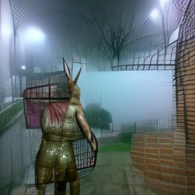 Eerie Mist-Shrouded Landscape of Silent Hill