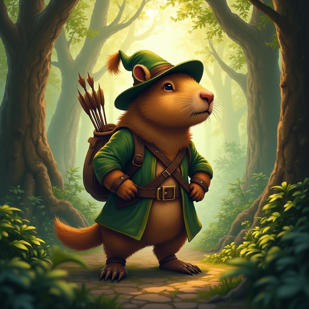 Capybara Robin Hood