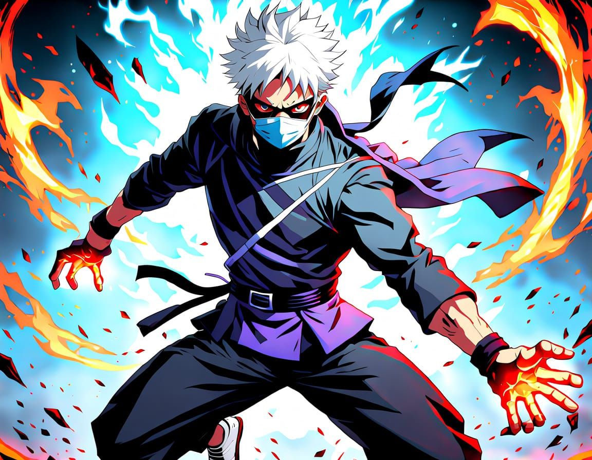 Anime Hero in Epic Timeskip Outfit