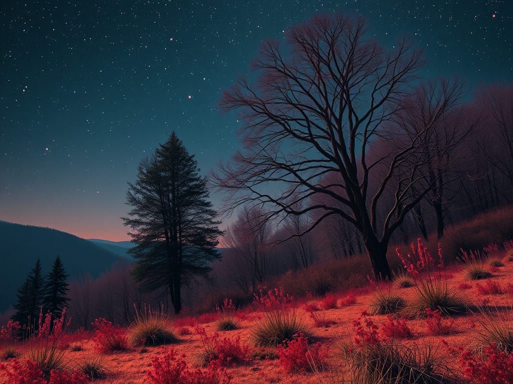 Surreal Landscape in Filmic Aesthetic