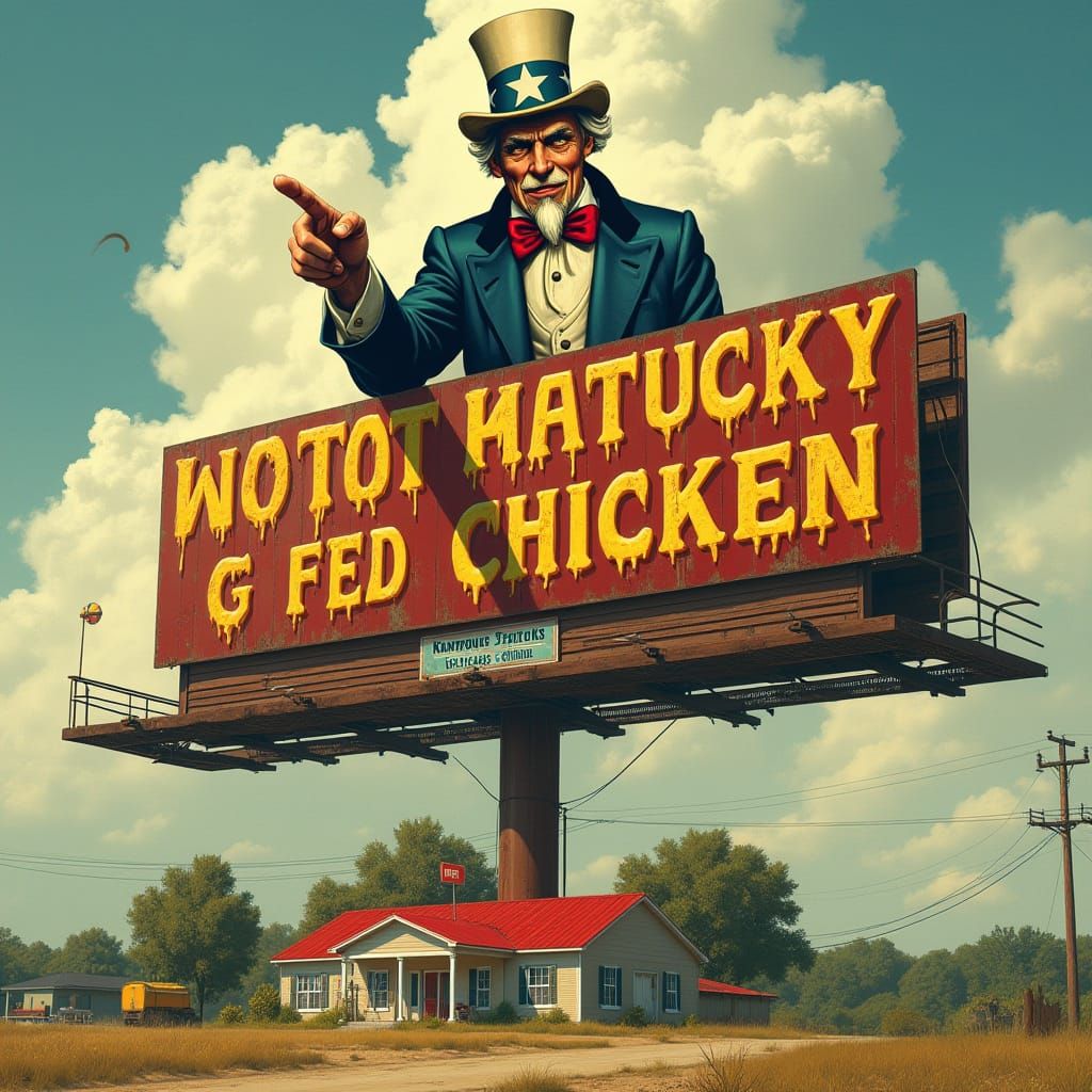 Ominous Billboard Looms Over Rural School in Muted, Mysterio...