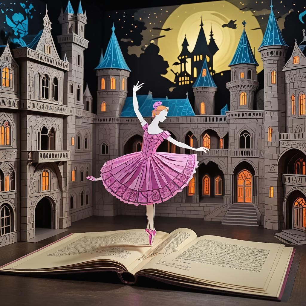 Blacklight Ballerina Dances Before Slovak Castle in Pop-Up B...