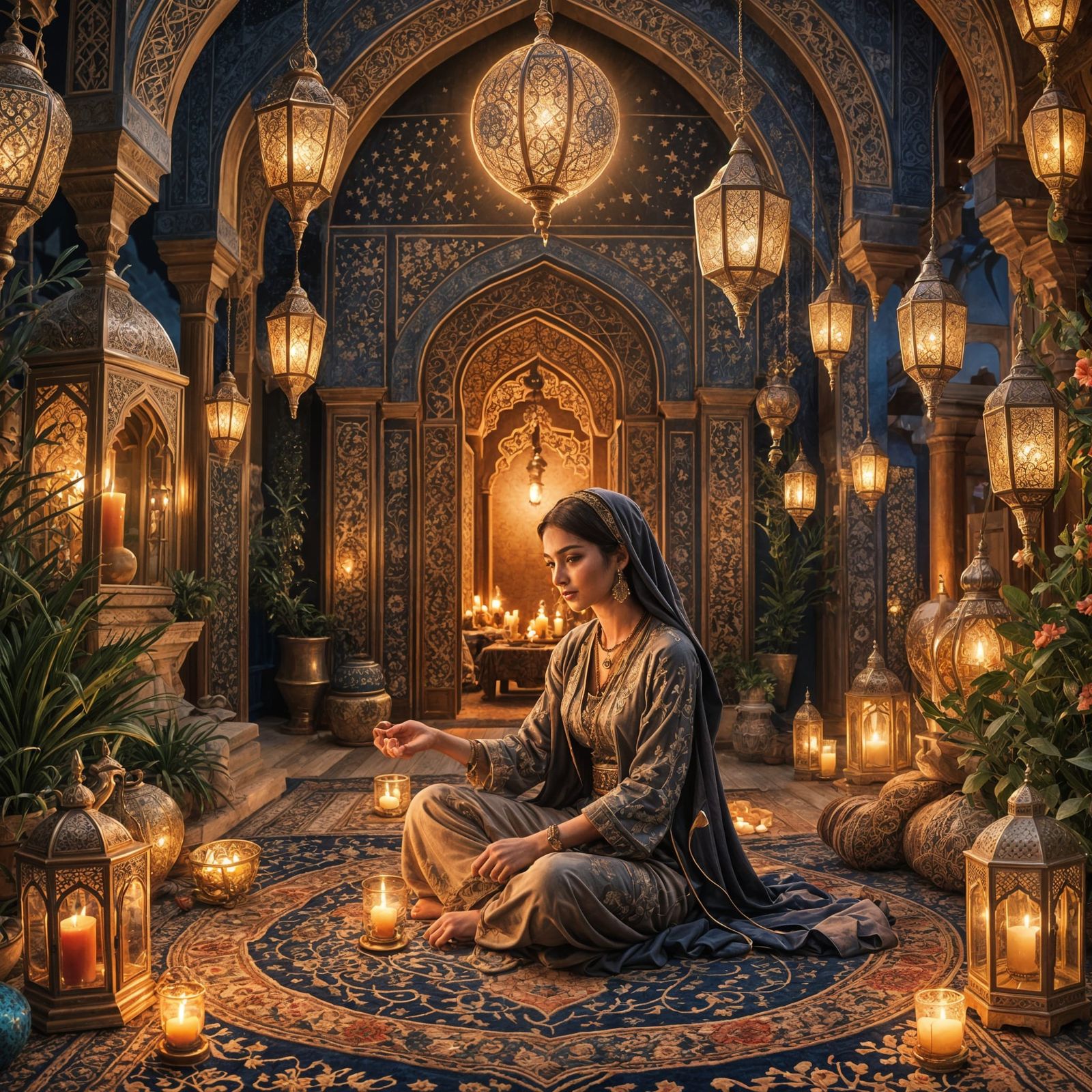 Enchanting Arabian Night Scene