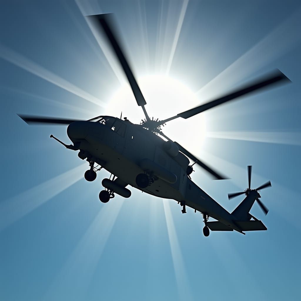 Mi-24V Hind Eclipse: Ominous Digital Art