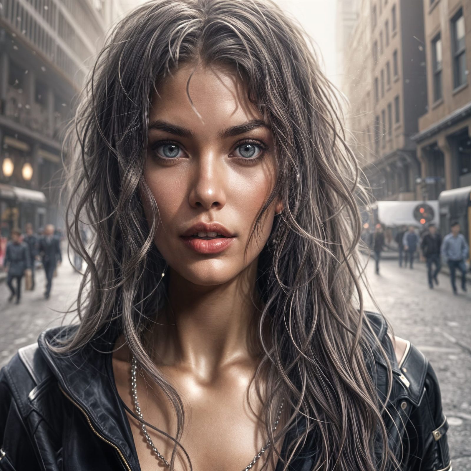 Misty Cityscape in Soft Focus